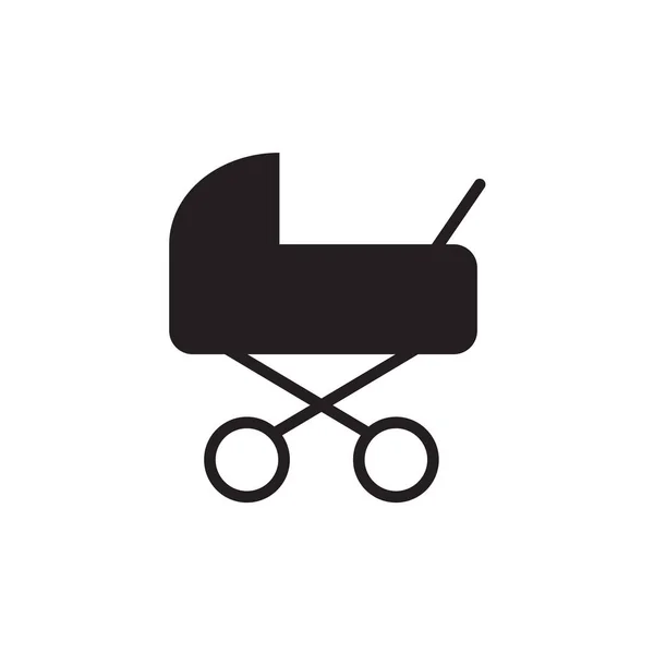 Дитяча коляска, коляска іконка векторна ілюстрація — стоковий вектор
