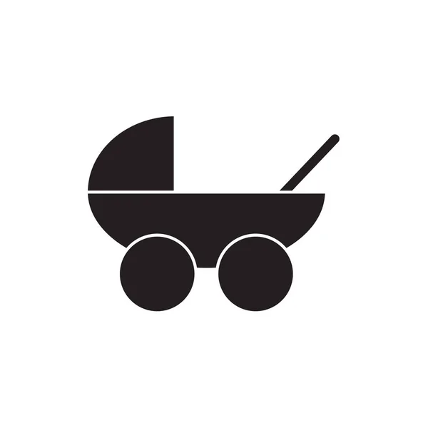 Дитяча коляска, коляска іконка векторна ілюстрація — стоковий вектор