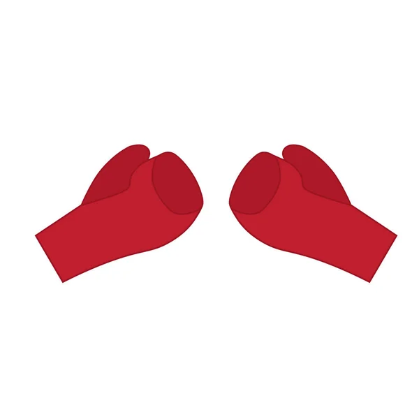 Иконка-векторная иллюстрация боксерских перчаток — стоковый вектор
