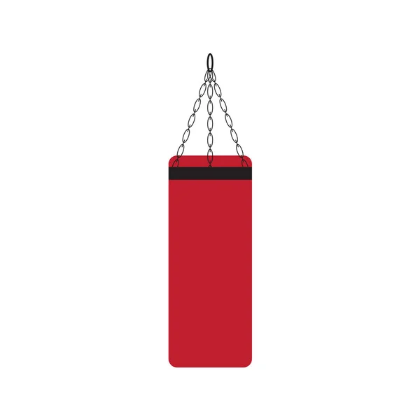 Boxe sacco da boxe icon- vettoriale illustrazione — Vettoriale Stock