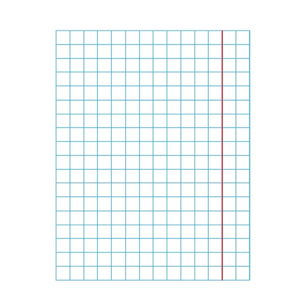 笔记本方格纸-矢量插图 — 图库矢量图片