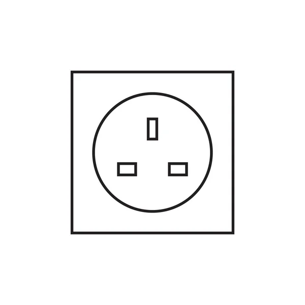 UK electric pocket icon- vector illustration - Stok Vektor