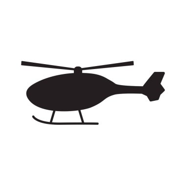 Helikopter simge vektör çizim