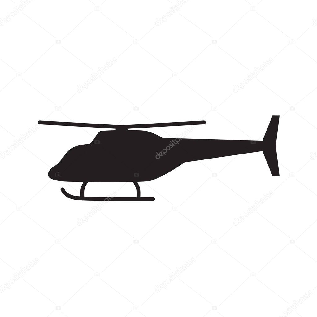 helicopter icon- vector illustration