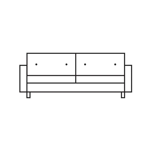 Gambar vektor icon- sofa - Stok Vektor