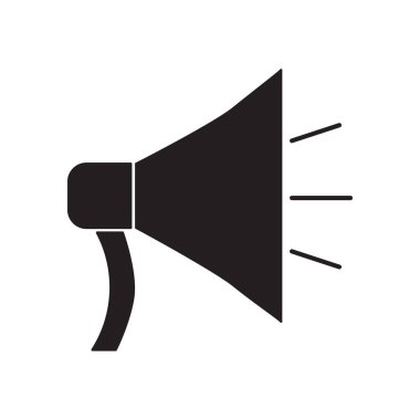 megafon simge vektör çizim