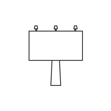 Billboard simge vektör çizim