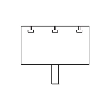 Billboard simge vektör çizim
