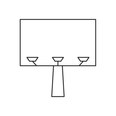 Billboard simge vektör çizim