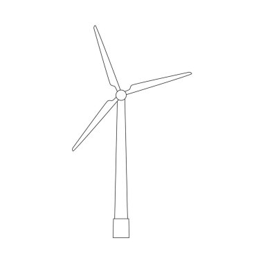 yel değirmeni simge vektör çizim