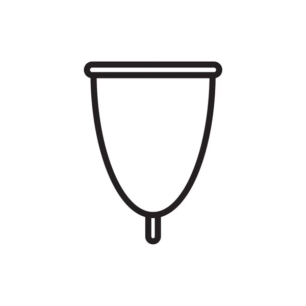 Menstruációs csésze ikon-vektoros illusztráció — Stock Vector