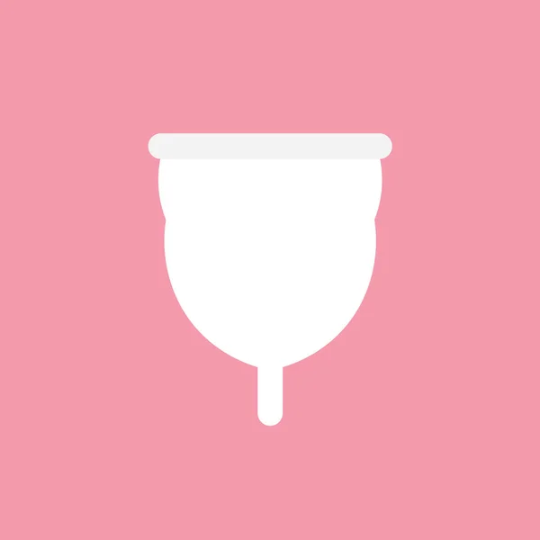 Ilustración de vectores iconos de copa menstrual — Vector de stock