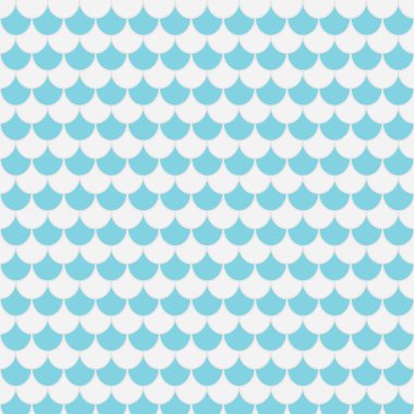 mavi ve beyaz desen, Balık ölçekler-vektör çizim
