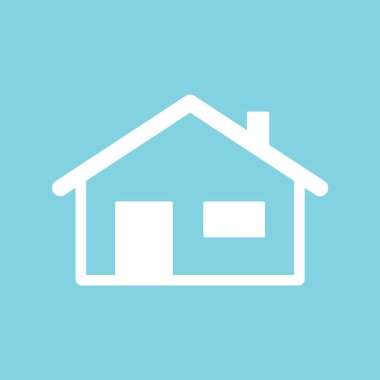 beyaz ev simge vektör çizim