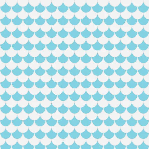 Patrón azul y blanco, escamas de peces-vector ilustración — Vector de stock
