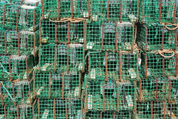 Crab fishing pots background — Stock Photo, Image