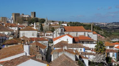 Obidos - güzel Ortaçağ kenti, Portekiz'de çok popüler turizm