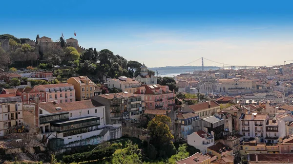 Vista panorâmica de Lisboa, Portugal — Fotografia de Stock