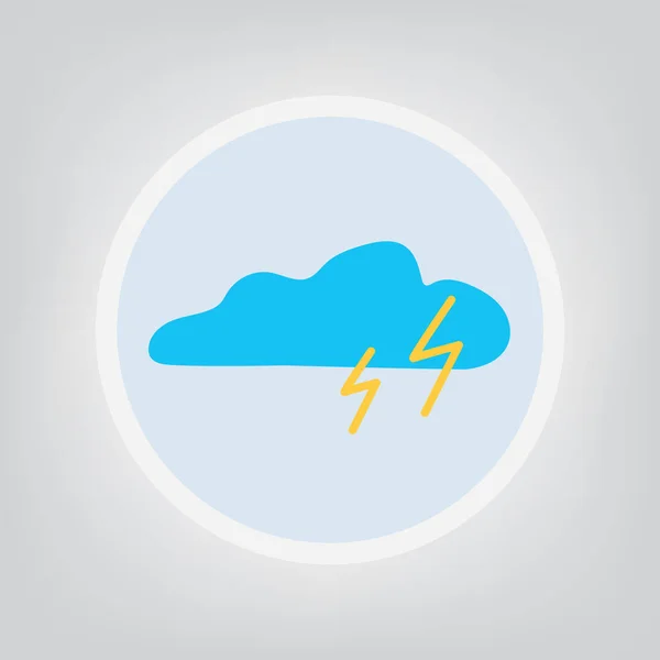 Orageux météo icon- illustration vectorielle — Image vectorielle