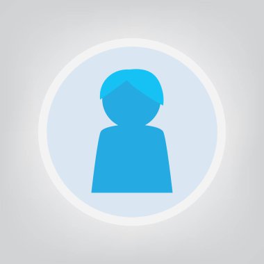 Avatar kişi simge vektör çizim