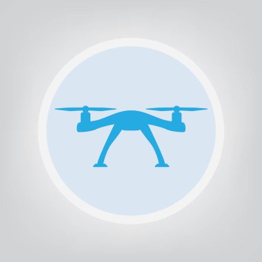 Hava dron simge vektör çizim