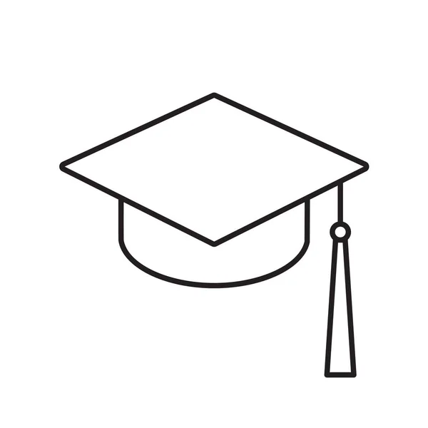 Graduation hat icon- vector illustration — Stock Vector