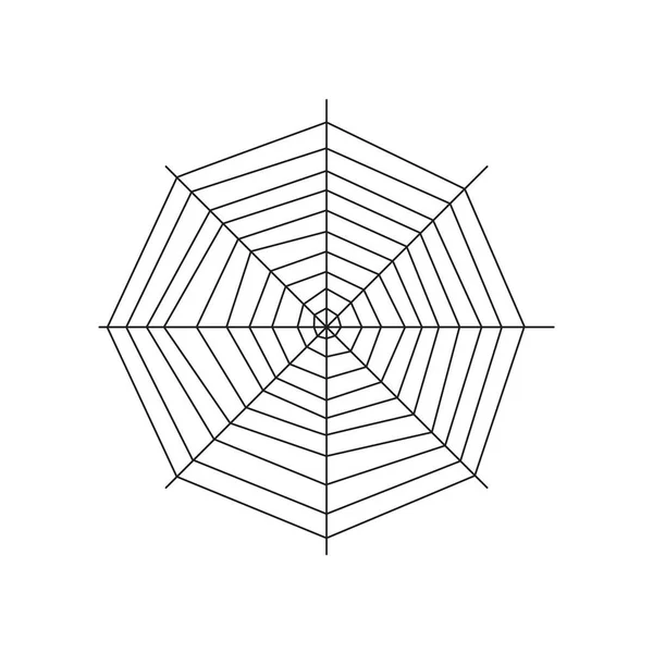 Illustration vectorielle de l'icône de la toile d'araignée — Image vectorielle
