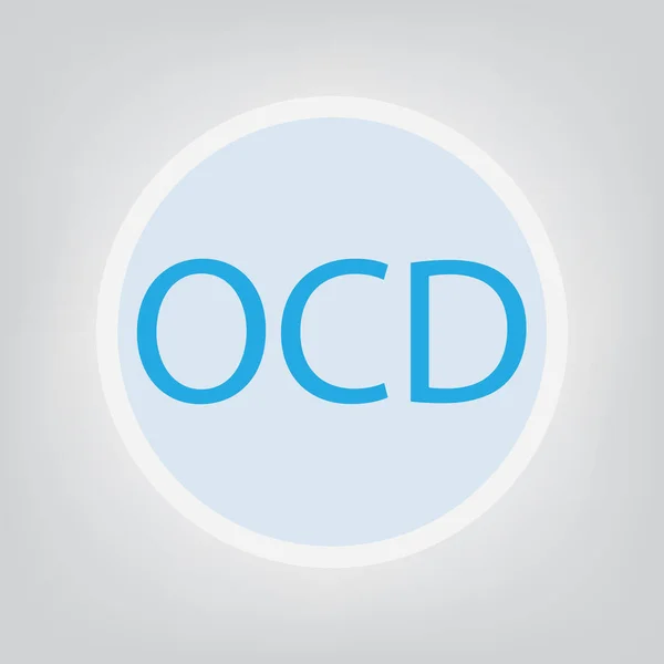 OCD (Transtorno Obsessivo Compulsivo) ilustração do vetor da sigla —  Vetores de Stock