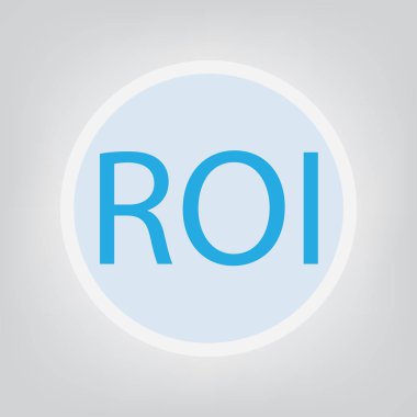 ROI (yatırım getirisi)-vektör çizim