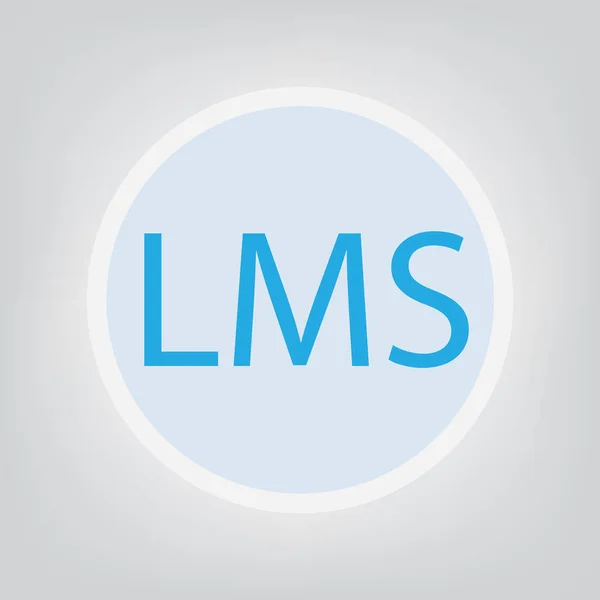 Lms (learning management system) Akronym - Vektorabbildung — Stockvektor