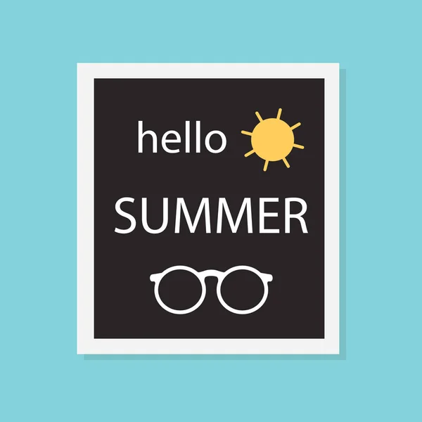Hola concepto de verano- ilustración vectorial — Archivo Imágenes Vectoriales