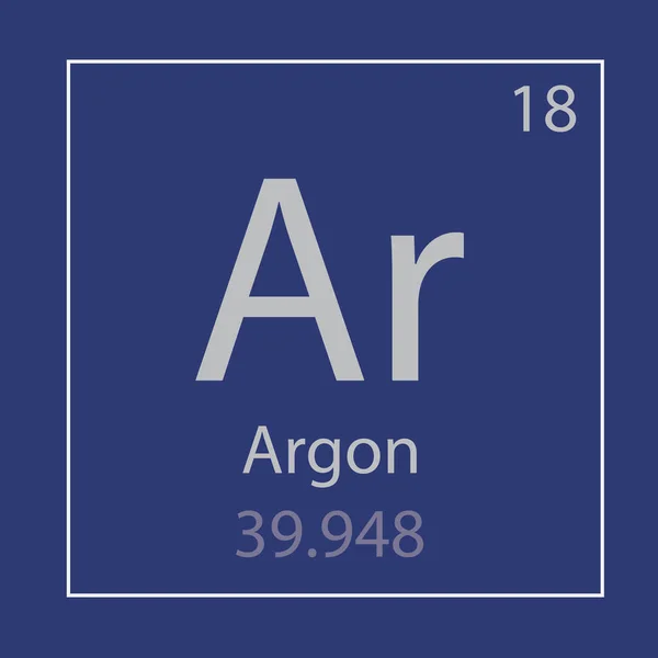 Аргон Ар хімічний елемент значок- Векторні ілюстрації — стоковий вектор
