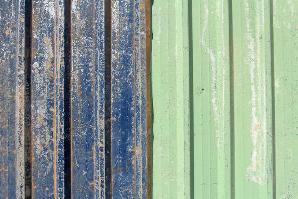 Blue and green rusty metal sheet — Stock Photo, Image