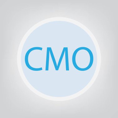 CMO (Chief Marketing Officer) concept- vector illustration clipart
