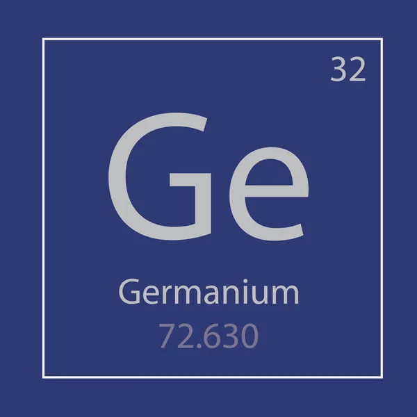 Germanium Ge scheikundig element pictogram-vector illustratie — Stockvector