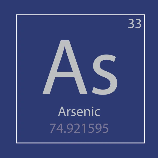 Arsenico Come elemento chimico icono- vettoriale illustrazione — Vettoriale Stock