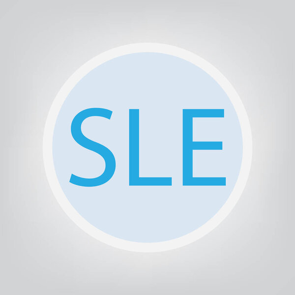 Концепция SLE (Systemic Lupus Erythematosus) - векторная иллюстрация
