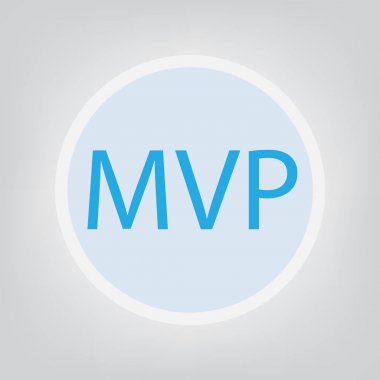 MVP (en az uygun ürün) kavramı-vektör çizim