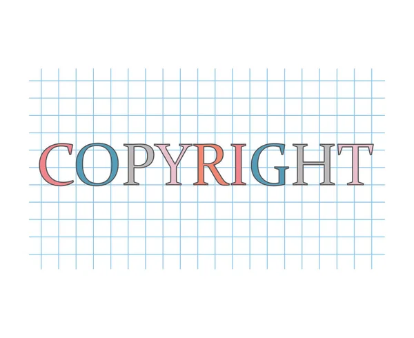 Copyright Concepto Ilustração Vetorial —  Vetores de Stock