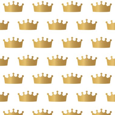 Altın taç deseni- vektör çizimi