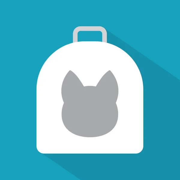 Kedi taşıyıcı kutusu simgesi - vektör illüstrasyonu — Stok Vektör