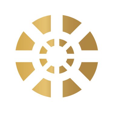 Altın kesim çemberi - vektör illüstrasyonu