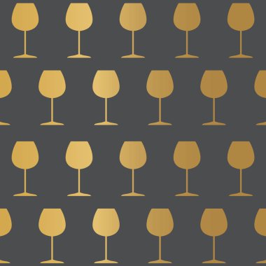 Altın şarap kadehi dokusu - vektör illüstrasyonu