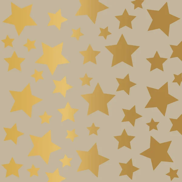 Goldene Sterne Hintergrund- Vektorillustration — Stockvektor