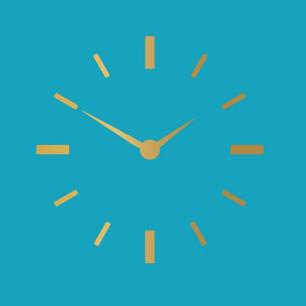 Reloj de oro icono- vector de ilustración — Archivo Imágenes Vectoriales