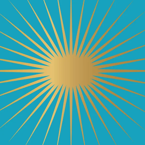 Golden Sunburst Textur - Vektorillustration — Stockvektor