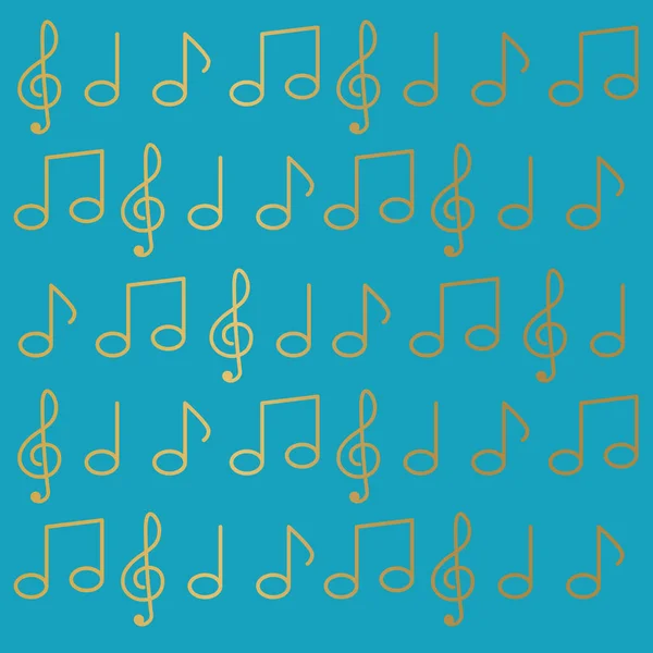 Music notes background- vector illustration — Stock Vector