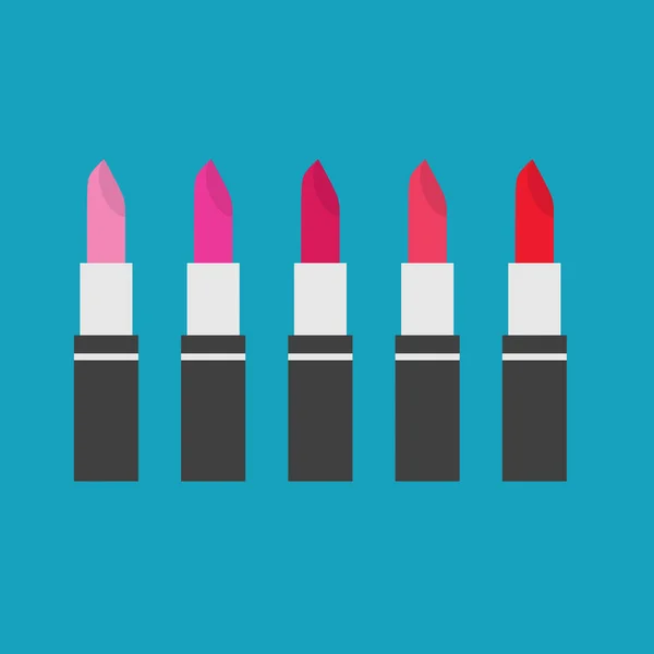 Set of lipstick icon- vector illustration — Stock Vector