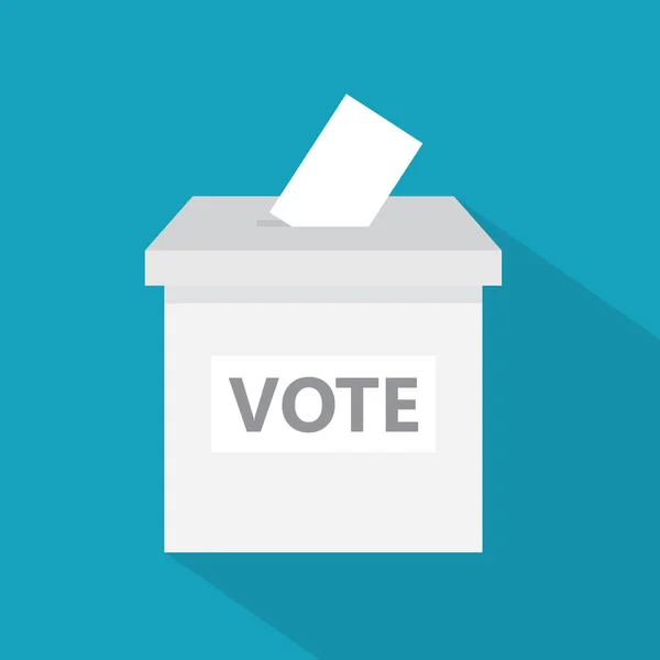 Oy sandığı, oy simgesi illüstrasyonu — Stok Vektör