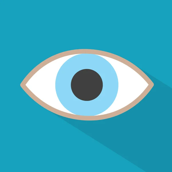 Icon-Vektor-Illustration für menschliches Auge — Stockvektor